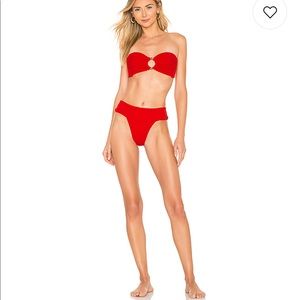 Montce Red bikini! Sold out on revolve! Worn once!